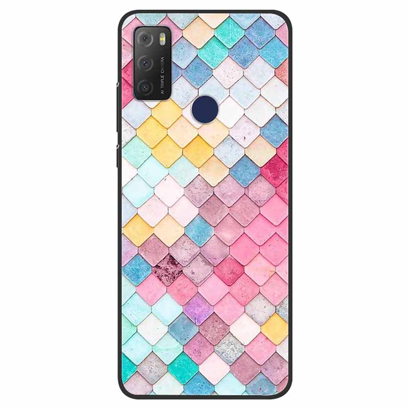 For TCL 20Y Case Shockproof Silicone Soft Phone Back Cover For TCL 20E 6125F Case TPU Bumper Coque For TCL20Y TCL20E 20 Y Funda