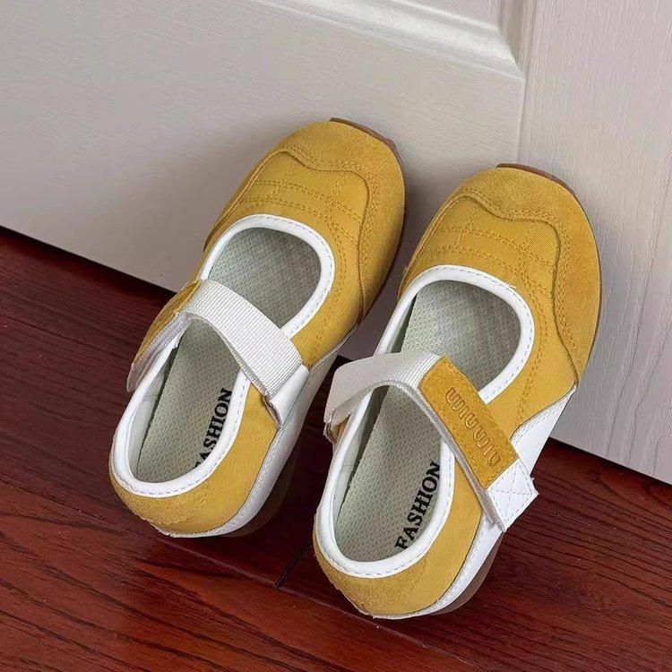 Girls shoes 2025 spring and summer new children's sports shoes soft-soled breathable German training shoes boys Forrest Gump shoes baby shoes