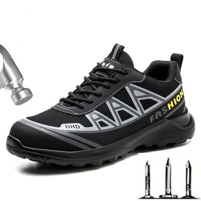 Fashion Labor Protection Shoes Men Anti-smash Anti-puncture Work Safety Shoes Insulation Electrician Shoes Labor Protection Shoes D376