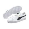 Puma Basket Classic 21 Unisex Low-top Synthetic Leather Lace-up Round Toe Lightweight Wear-resistant Skate Shoes White Black 374923-02