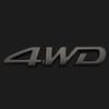 ACH1   3D ABS Car Logo for Toyota RAV4 Rongfang black car logo TOYOTA 4WD decoration in the net logo rear trunk car accessories