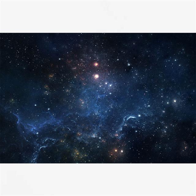 Space Cosmic Planets Canvas Painting Starry Sky Clouds Nebula Wall Art Picture Posters and Prints for Home Decor Modern Mural