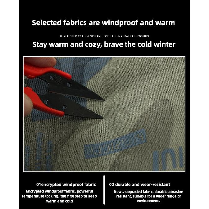 New Winter Velvet Labor Insurance Work Clothes, Camouflage Clothes, Electric Welding Factory Clothes, Autumn and Winter Military