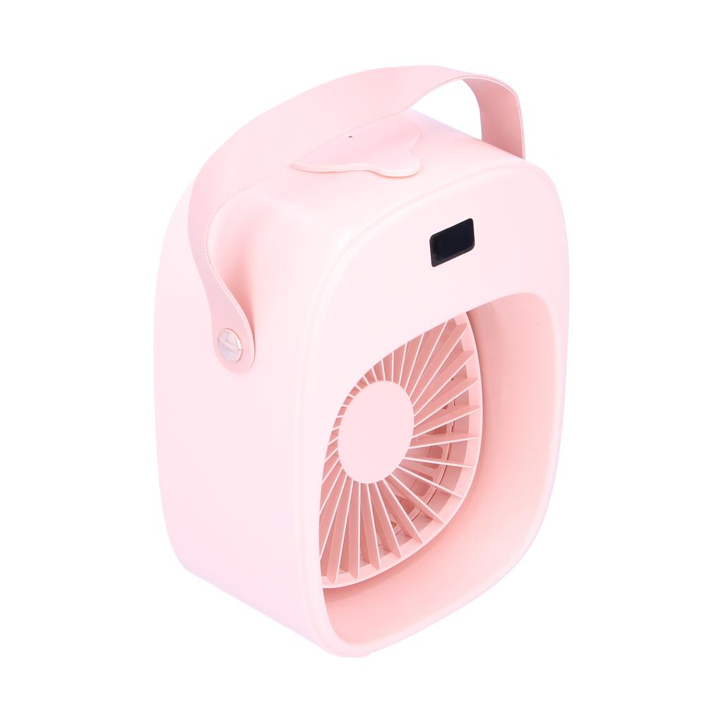 Adjustable Electric Fan Portable Spray Humidification Electric Fan for Home Outdoor DormitoryPink