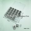 Transparent Plastic & Metal Bobbin Storage Box for Electric Sewing Machines - 5/6/5 Grid