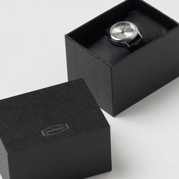 Orb Classic Leather Watch - Black