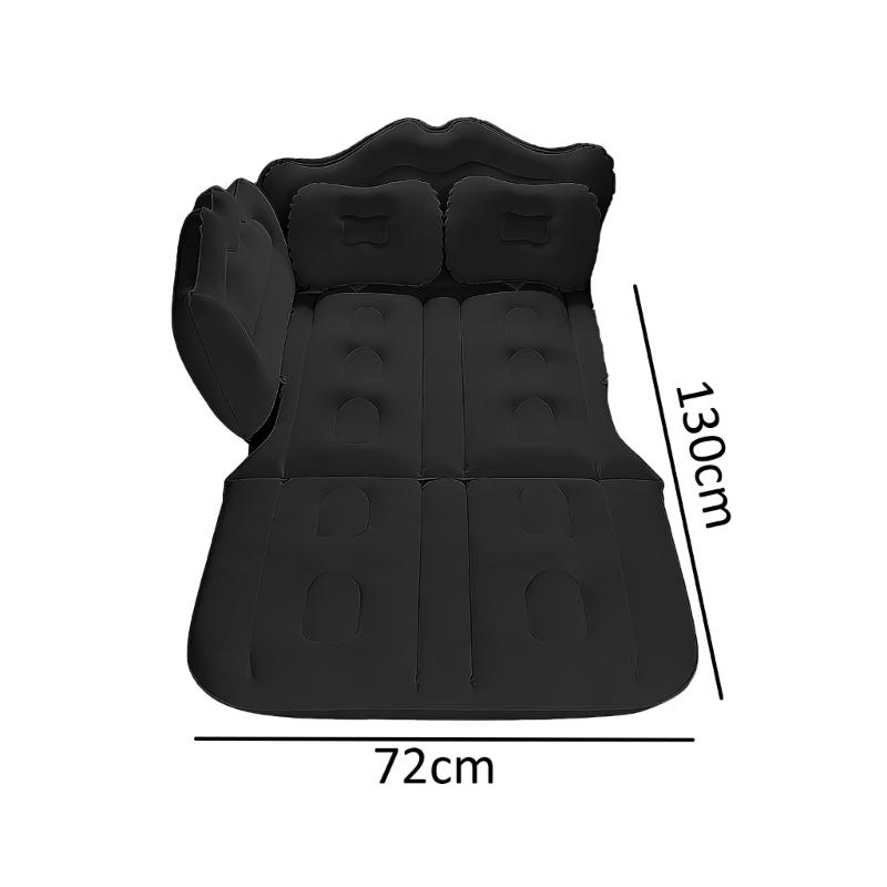 Foldable Inflatable Car Mattress for Comfortable Sleep with builts in Pillows and Cup Holders Ideal for Road and Camping Adventures