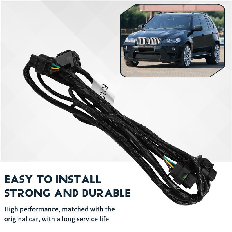

61129244425 Bumper Parking Sensor Wiring Harness Black For 2011 2012 2013 BMW X5 35I 50I E70 чёрный