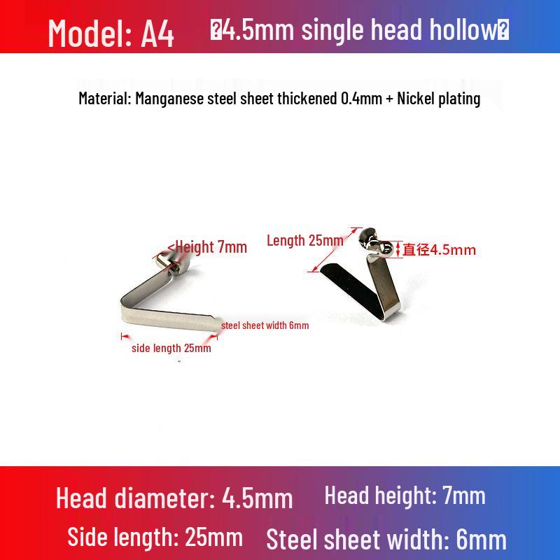 V-Shaped Spring Clip Buckle for Telescopic Tube and Tent Stroller Positioning