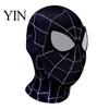 Superhero Role Play Mask Spider Balaclava Mask, Full Face Cosplay Headpiece for Adults Kids, Realistic Movie Web Hood Breathable Costume with