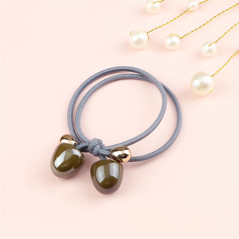 Colorful Balls Pendant Hair Bands Fashion Headband for Women Girls Bow Rubber Band Scrunchies Hair Accessories Ponytail Holder