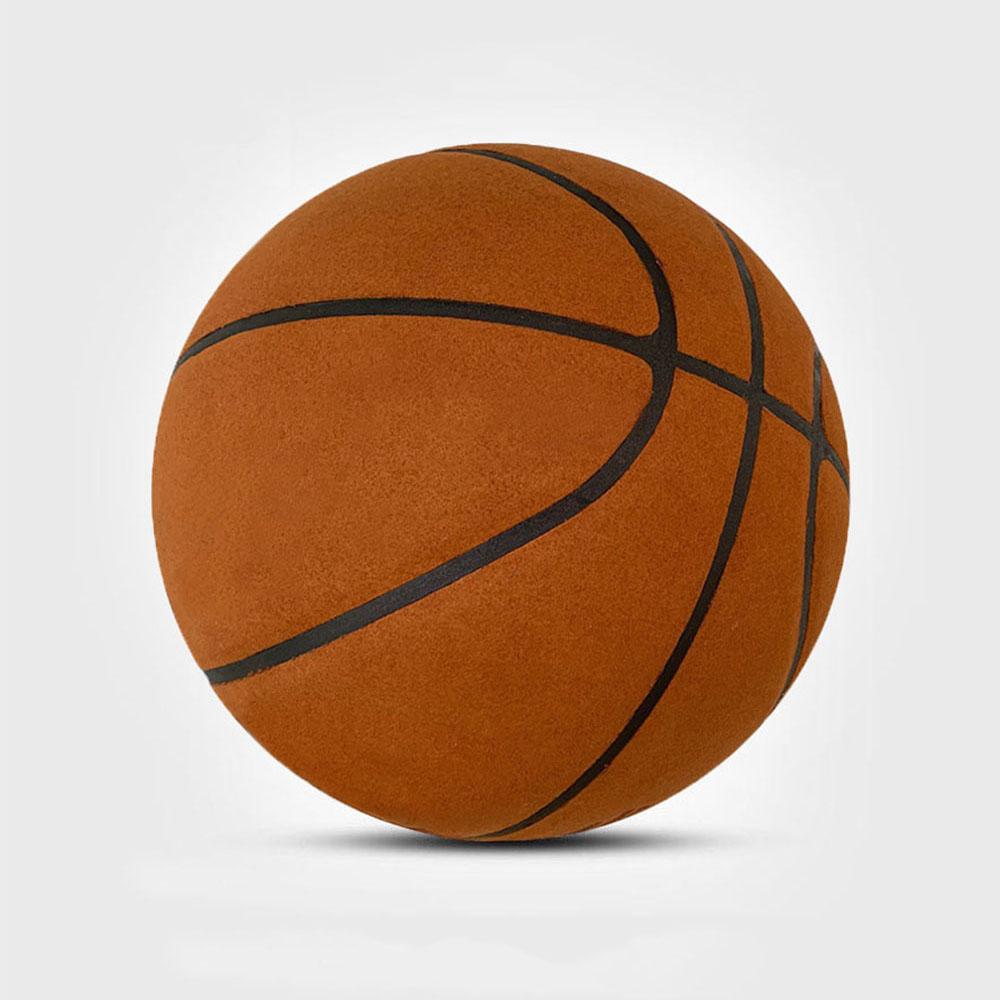 Grooved Silent Basketball w/ 90% Original Bounciness 29.5″ Quiet Bounce Indoor NBA Size No7 Airless PU Foam Basketball Xmas Gift