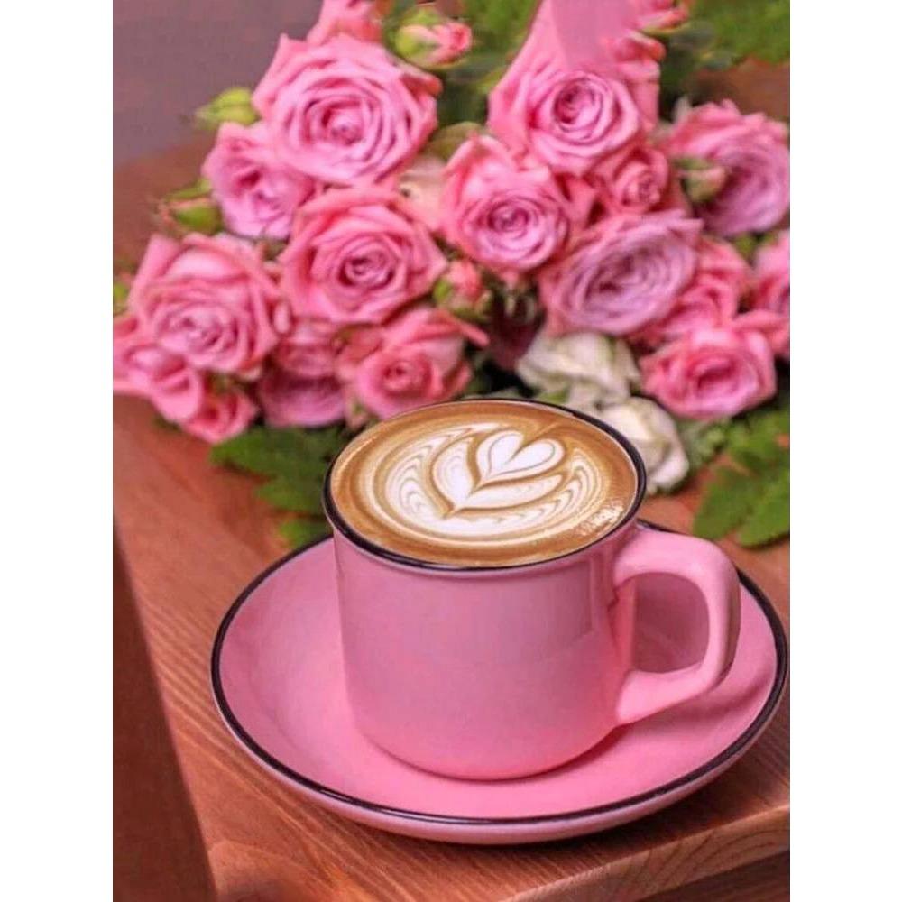 DIY Plná kulatá diamantová malba Křížková výšivka 3D roztomilé kotě zvířecí scéna Malá květina domácí dekorativní umění diamantová malba 5d diamantová umělecká malba