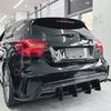 Car Rear Bumper Diffuser Lip Rear Side Splitters Spoiler Lip For Mercedes-Benz A-Class W176 A45 AMG 2013-2018 Body Kits Tuning