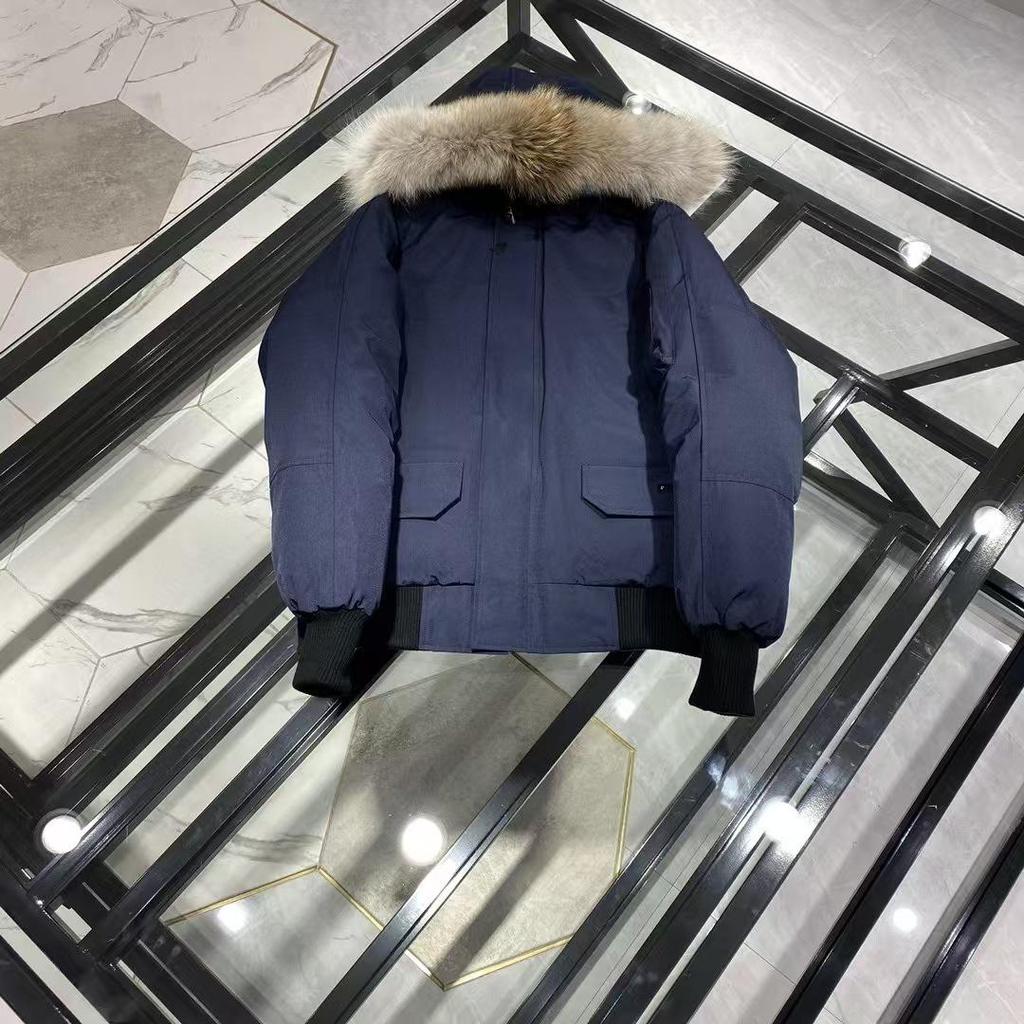 Unisex Winter Goose Down Bomber Jacket - Canadian Style Model 01