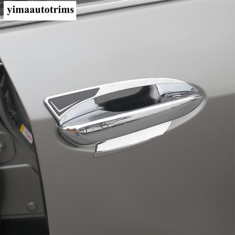 ABS Chrome / Carbon Fiber Door Handle Bowl Frame Decoration Cover Trim For Lexus UX 200 250H  - Car Accessories Exterior