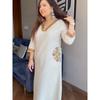 Women Cotton Flex Aline Kurti Pant Set Indian Bollywood Ethnic Kurta Cord Set