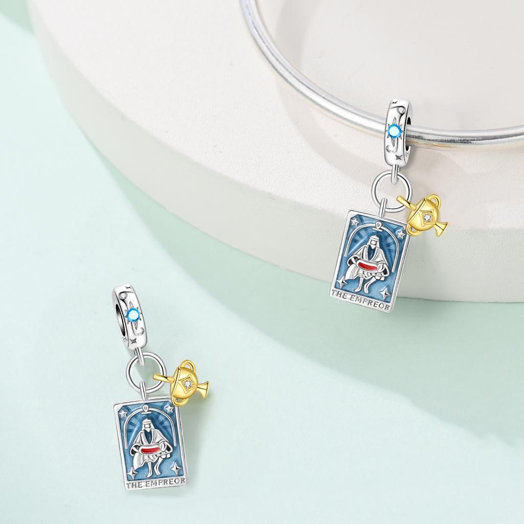 Charm Bead Charms Authentic copper Plated Emperor Holy Grail Pendant Bead Charms Compatible With Bracelets Diy Fine Gift Women Delicate Jewellery