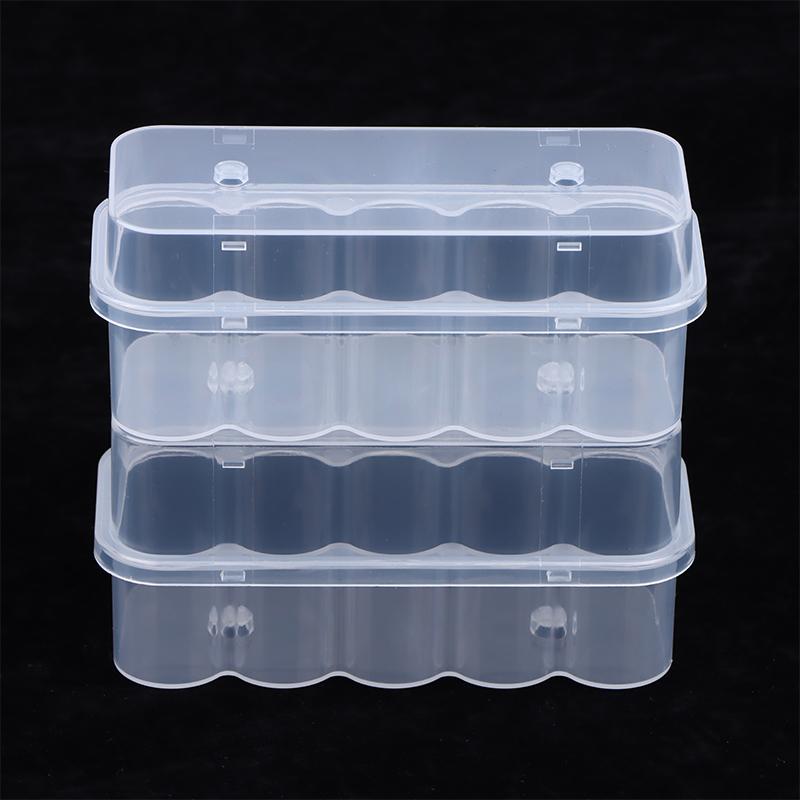 10Slot Vial Storage Case 5Pcs 7ML 10ML Clear Plastic Microtube Holder for Science Lab Organization