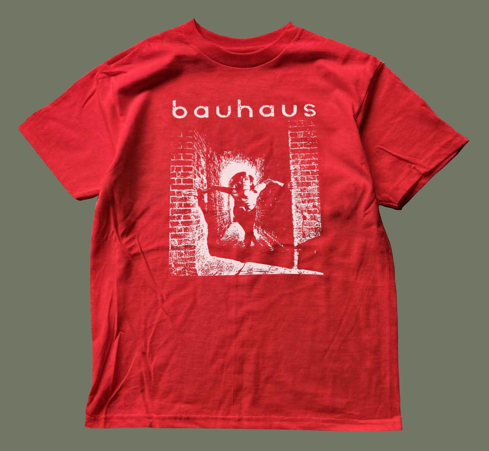 Bauhaus Red Tee,unisex,graphic tee 4XL