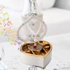 Heart Shaped Dance Ballet Music Box Jewelry Spinning Music Box Gift Present