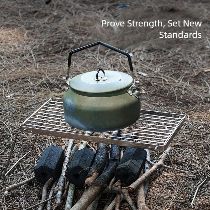 Strong Stainless Steel Folding Barbecue Frame Outdoor Stove Rack for Outside Gatherings and Social Instances