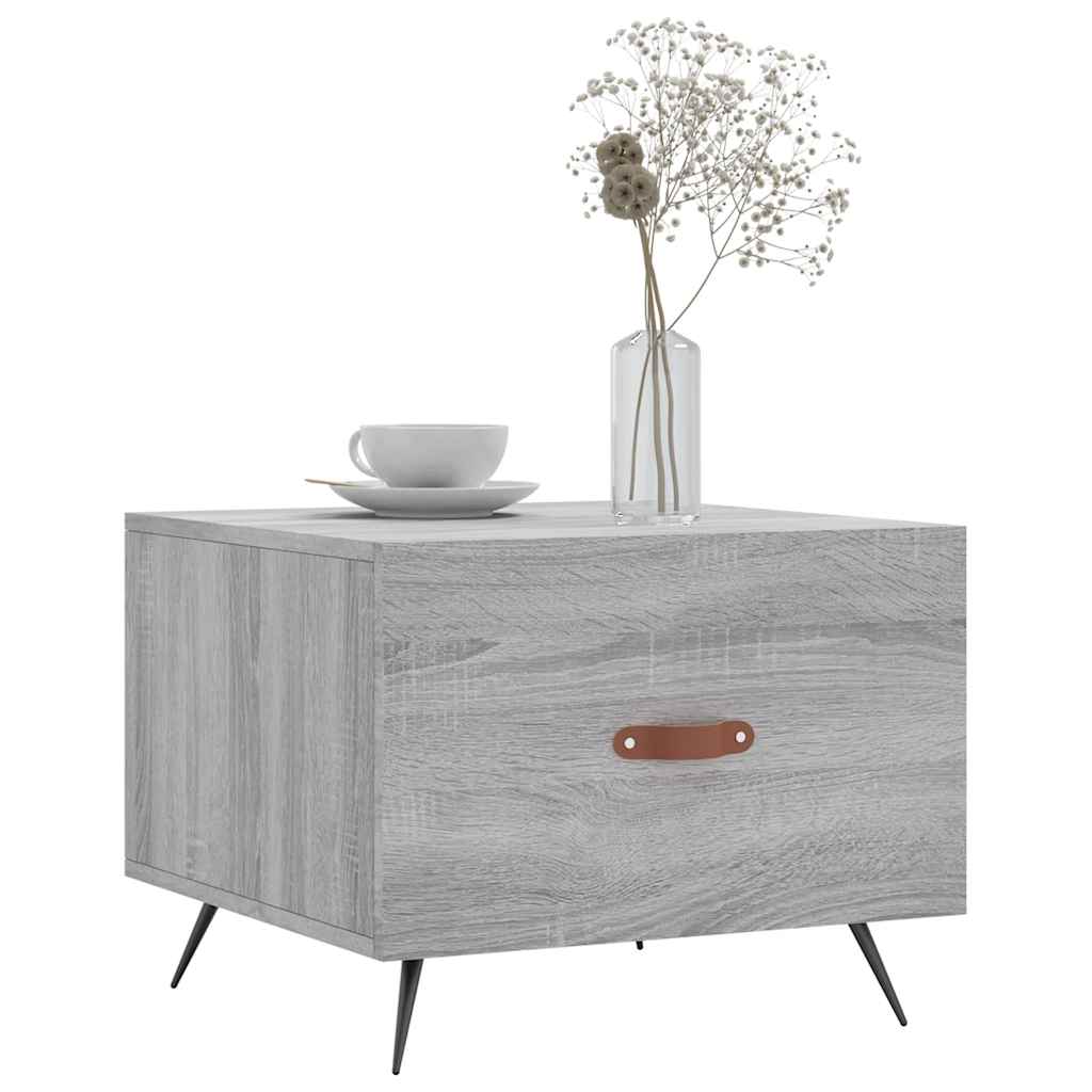 Coffee Table Gray Sonoma 50x50x40 cm Particleboard