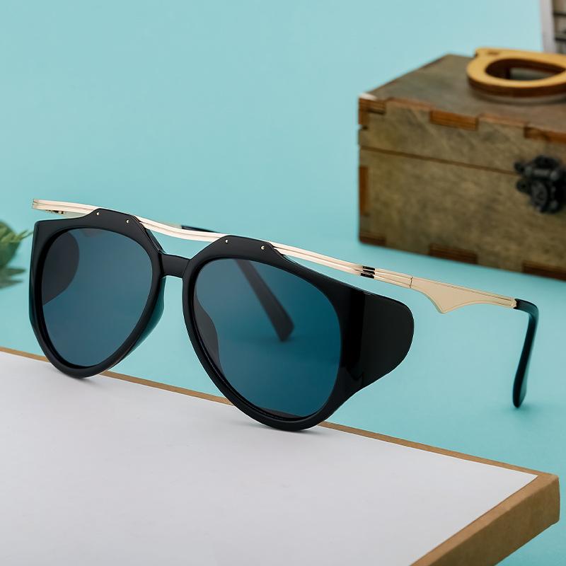 Wind Sunglasses Female Special-Shaped Cat Eye Sunglasses Female Tide Full Frame Sunscreen Sunglasses