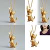 Butterfly Cat Charm Necklace Alloy Snake Chain For Daily Wear And Casual Style
