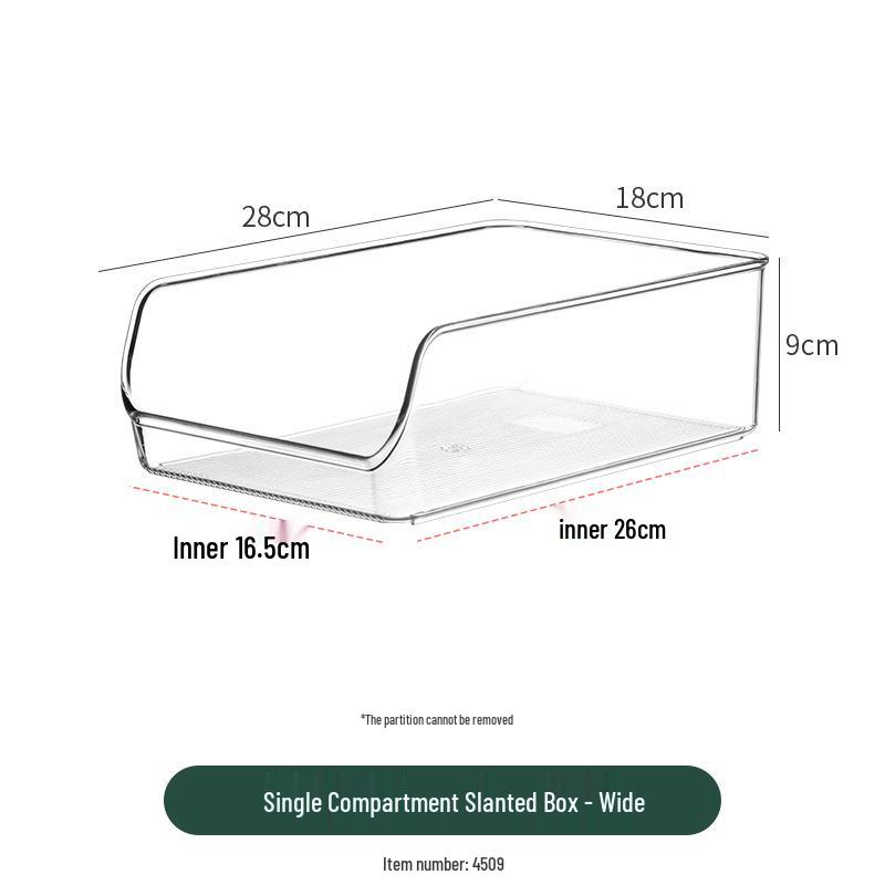Extra dlouhá 40cm průhledná úzká úložná krabička, šířka 15cm, vodotěsný organizér do zásuvky