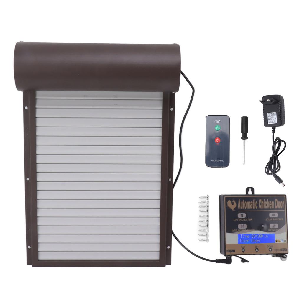 Automatic Chicken Coop Door Light Sensing Timing Remote Control 3 In 1 Coop Door for Breeding Farm