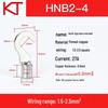 KT Copper Lug Hook-shaped Bare Terminal 1.25 2 5.5 Cold Crimp Purple Copper Hook