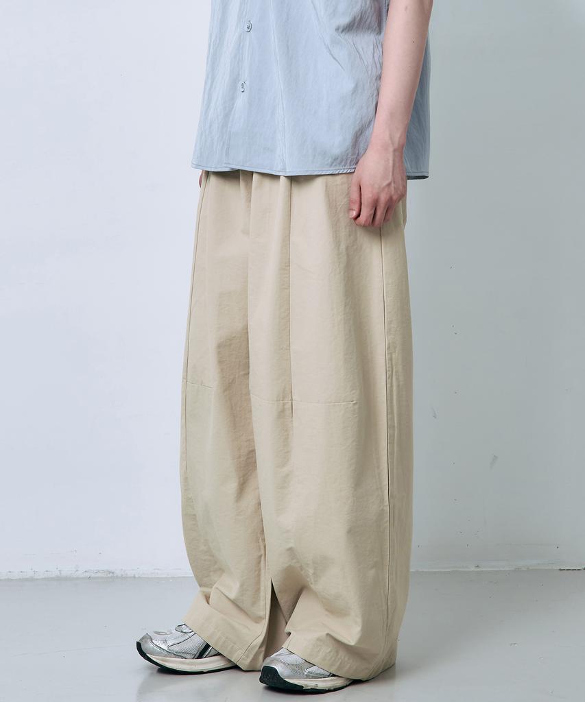 Ousa Nylon Cut-Out Wide Pants 3 Colors