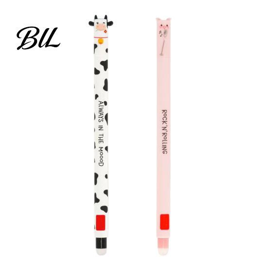 Kid-friendly Pen Farm Animal Erasable Gel Pens for Kids Cute Cartoon Cow Turkey Donkey Child Safe Pig Design Smooth Writing Easy Erase Fun School