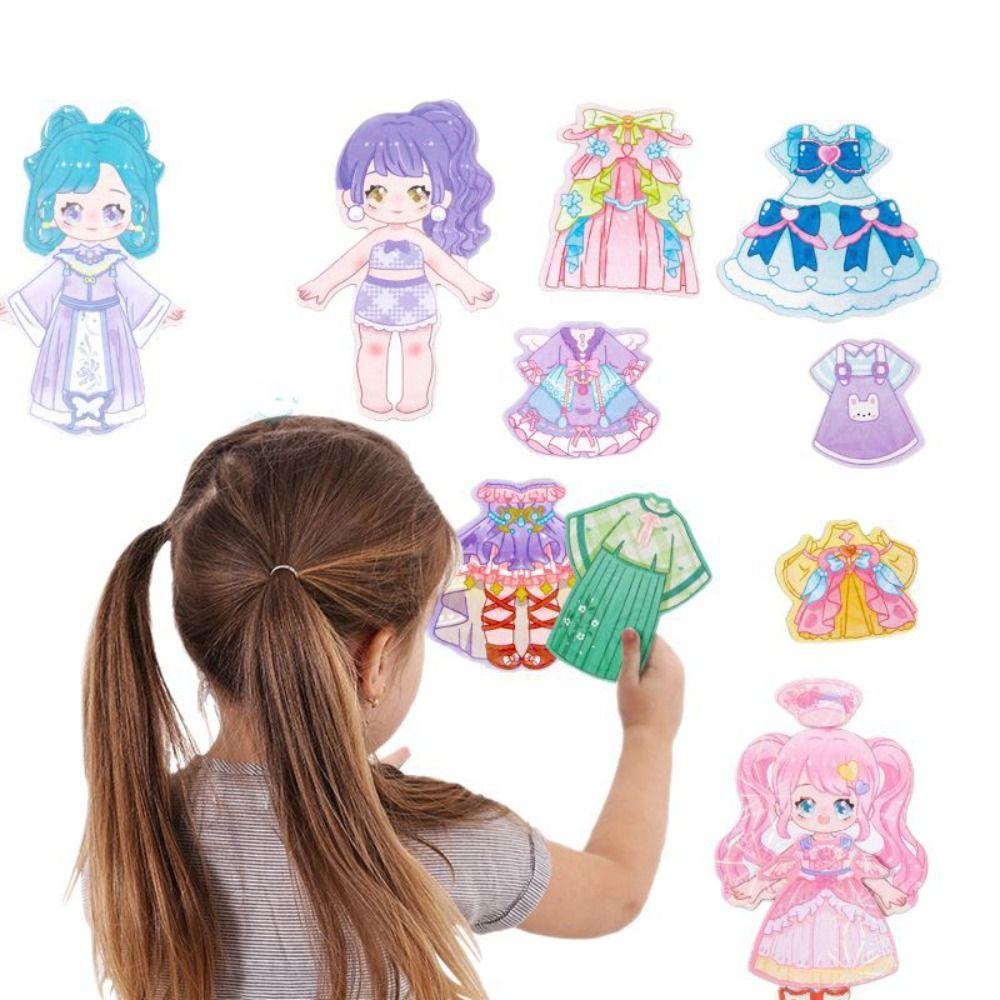 Cartoon Cartoon Sticker Book Paper Cartoon Quiet Book Diy Manual Quiet Book  Children Gifts