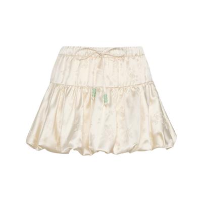 Originals New Chinese Loose Striped Sports Lace-Up Casual Skirt Women Skirts KY5749