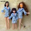 1 Stück Winterblauer Pyjama Schlafbekleidung Für Barbie Puppenkleidung Für Barbie BJD Puppenhauszubehör Kleidung für 1/6 Puppen Kinderspielzeug