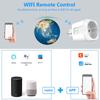 Corui Tuya Smart Socket Eu 20a Mobile Phone Wifi Timing Remote Control Smart Life App Alexa Google Home Power Statistics