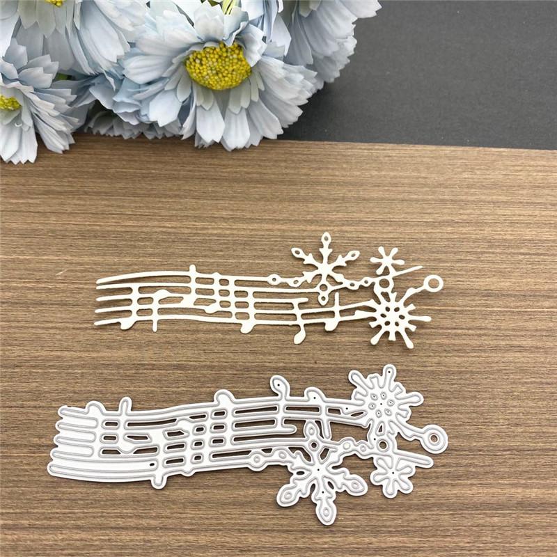 Note Snowflake Metal Cutting Die Stencils for DIY Scrapbooking Album Decorative Embossing Handmade Paper Cards Gift
