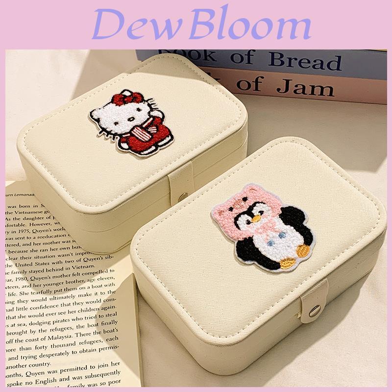 Sanrio Kt Cat Jewelry Storage Box With Leather Material For Gift Giving
