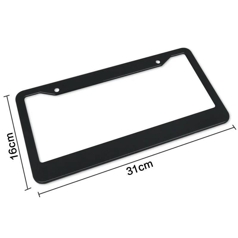 Us Standard License Plate Frame Multi-specification Thick Aluminum Alloy License Plate Frame Suitable for General Purpose Models License Plate Covers
