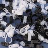 100 Stück/Packung Kabelklemmen U-Typ R-Typ Nylonklemme Kunststoff Schlauchbefestigungen Montage Befestigungsmaterial Elektroinstallationsmaterial Kabelmanagement