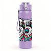 1PC Six Seven Street Graffiti Text Art 750ml Color Plastic Sports Water Bottle Leakproof Flip Straw Lid Suitable for Sports Office Home Use