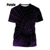 Fashion 3d Printing Spider Web T Shirt For Men Summer Short-sleeved Casual Hip-hop Funny Tees Tops Streetwear Tshirts