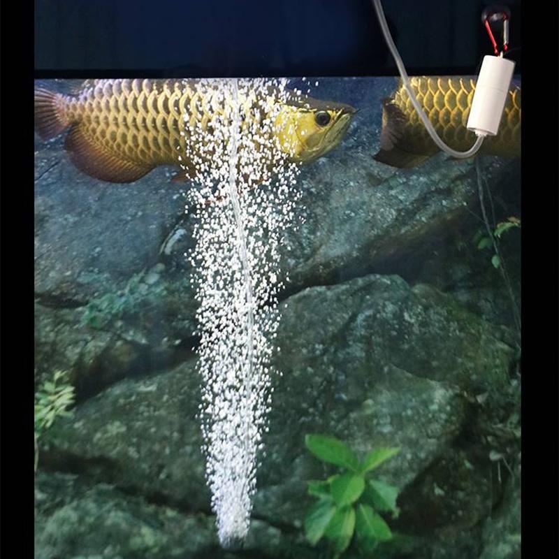 Aquarium Oxygen Air Pump Usb Small Oxygenator For Fish Tank Silent Air Compressor Mini Aerator Portable Fish Tank Accessories