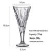 Shangqi Engraved Glass Stemware (210ml, Set of 2)