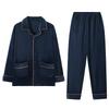 Pajamas Men'S Winter Coral Fleece Thickened Fleece Men'S Autumn And Winter Island Fleece Large Size Spring And Autumn Loungewear Set