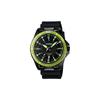 DRESS Series 100 Meters Waterproof Quartz Movement Resin Strap Japanese and Korean Watch Men's Watch Black Dial MTD-1072-3AV