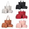 4pcs/set Tassel Women Crossbody Bag Large Capacity Handbag Fashion PU Leather Shoulder Bag  Travel