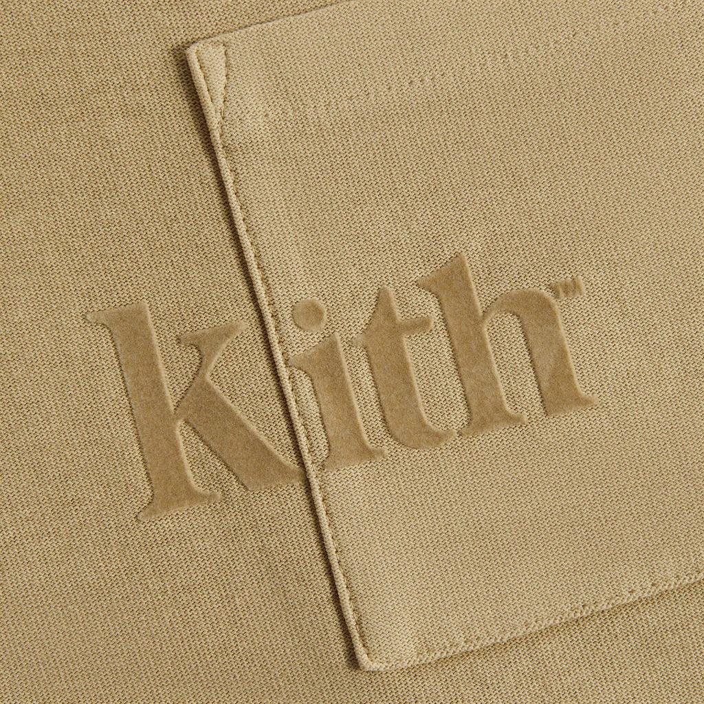 Kith Quinn Tee Birch Men Tops Tan KHM030945-218